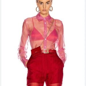 Helmut Lang Organza Shirt...NWT